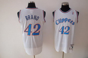 Los Angeles Clippers 42# BRAND white SWINGMAN jerseys