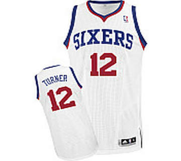 Philadelphia 76ers Evan Turner Revolution 30 Authentic Home adidas Jersey