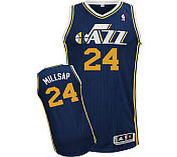 Utah Jazz 24# Paul Millsap Revolution 30 Authentic Road Jersey