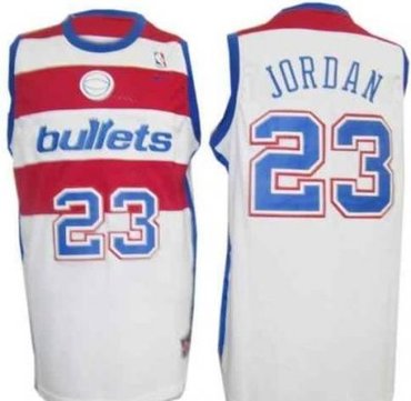 Washington Bullets 23 Jordan White Throwback Swingman Jersey Washington Bullets 23 Jordan White Throwback Swingman Jersey