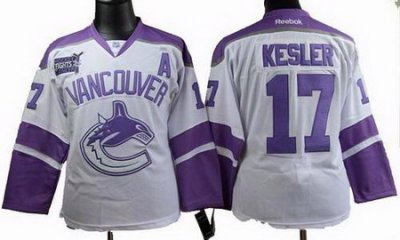 Women vancouver canucks #17 Ryan Kesler Fights Cancer white Jerseys Women vancouver canucks #17 Ryan Kesler Fights Cancer white Jerseys
