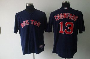 Boston Red Sox 13 Carl Crawford DK blue Baseball Jersey Cool Base