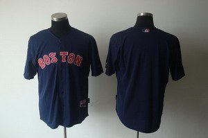 MLB Boston Red Sox blank DK BLUE cool base Jersey