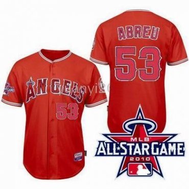 Los Angeles Angels of Anaheim #53 Bobby Abreu w2010 All-Star jerseys Patch red