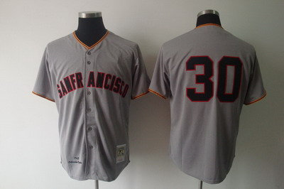 Mlb Jerseys 30# San francisco Giants Grey Jerseys throwback