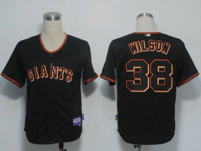 MLB Jerseys San Francisco Giants 38 Wilson Black Cool Base