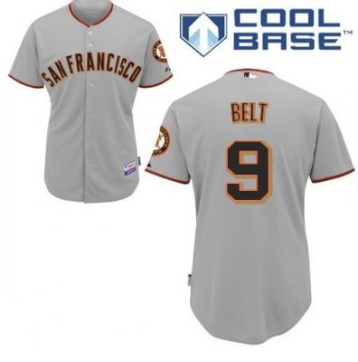 San Francisco Giants 9 BELT Grey Jersey San Francisco Giants 9 BELT Grey Jersey