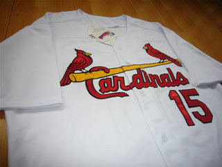 St Louis Cardinals Jim Edmonds 15 Jersey White