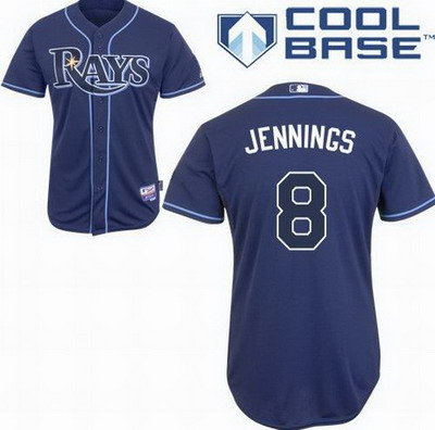 Tampa Bay Rays 8# Desmond Jennings Dark Blue cool base jerseys Tampa Bay Rays 8# Desmond Jennings Dark Blue cool base jerseys
