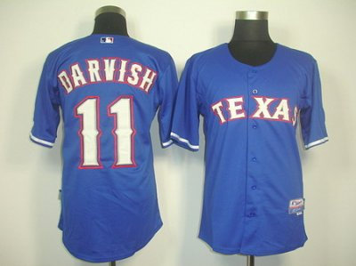 mlb texas rangers #11 darvish blue Jersey