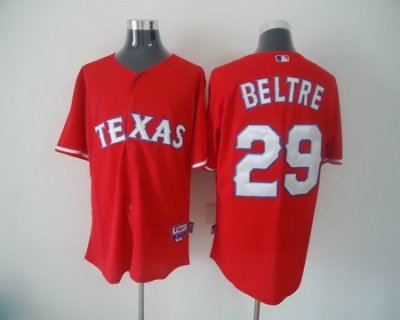 mlb texas rangers #29 beltre red Jersey