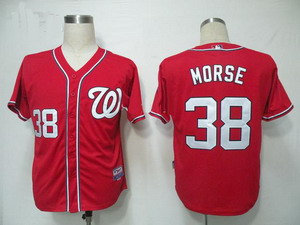 Washington Nationals 38 Michael Morse Red Cool Base Jersey