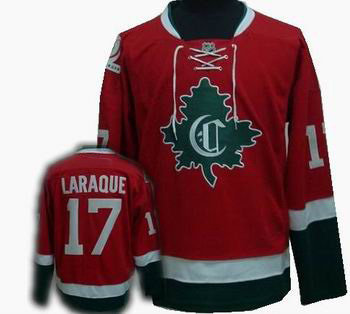 Montreal Canadiens #17 Georges Laraque Stitched Replithentic Red green NEW CD