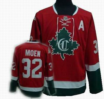 Montreal Canadiens #32 Travis Moen Stitched Replithentic New CD Red green Jersey