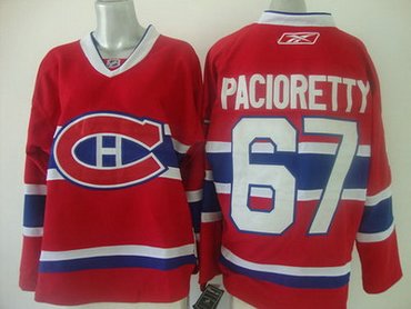 Montreal Canadiens 67 MAX PACIORETTY Premier Home Red  Jerseys