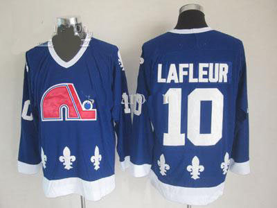 Quebec Nordiques  Jerseys #10 Lafleur Blue Jersey