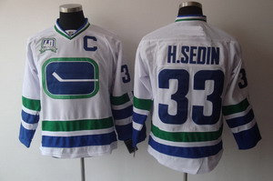 Vancouver Canucks 33 H.Sedin  Jersey C patch