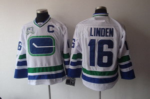 Vancouver Canucks Trevor Linden 16 With C Captian Patch 40th White Jersey Vancouver Canucks Trevor Linden 16 With C Captian Patch 40th White Jersey
