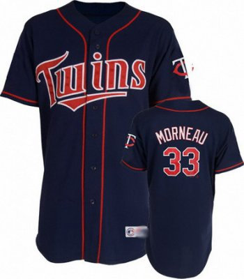 Minnesota Twins 33 Justin Morneau Navy Jersey