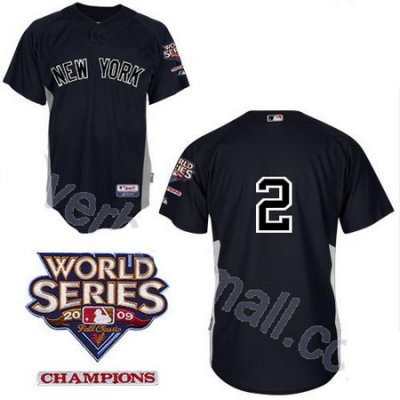 New York Yankees 2 Derek Jeter Black jerseys