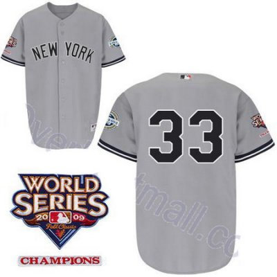 New York Yankees 33 Nick Swisher Grey jerseys