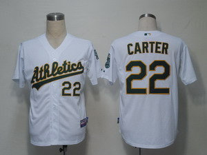MLB Jerseys Oakland Athletics 22 Carter White Cool Base