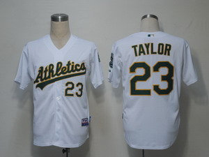 MLB Jerseys Oakland Athletics 23 Taylor White Cool Base
