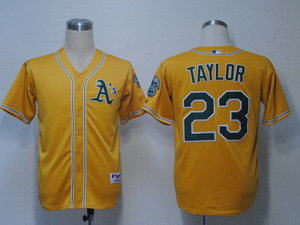MLB Jerseys Oakland Athletics 23 Taylor Yellow