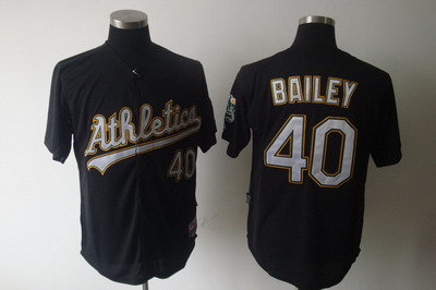 MLB Jerseys Oakland Athletics 40 Bailey Black Cool Base MLB Jerseys Oakland Athletics 40 Bailey Black Cool Base