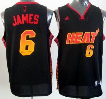 nba miami heat #6 james black(limited edition-2)