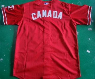 Toronto Blue Jays Blank Canada Red MLB Jerseys