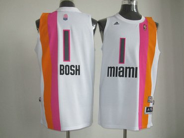 nba miami heat #1 Bosh white (2012 new)(miami) nba miami heat #1 Bosh white (2012 new)(miami)
