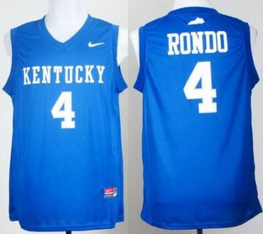 Kentucky Wildcats 4 Rajon Rondo Royal Blue College Basketball