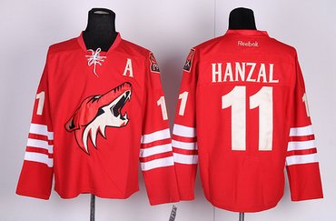 NHL Jerseys Phoenix Coyotes 11 HANZAL jersey red NHL Jerseys Phoenix Coyotes 11 HANZAL jersey red