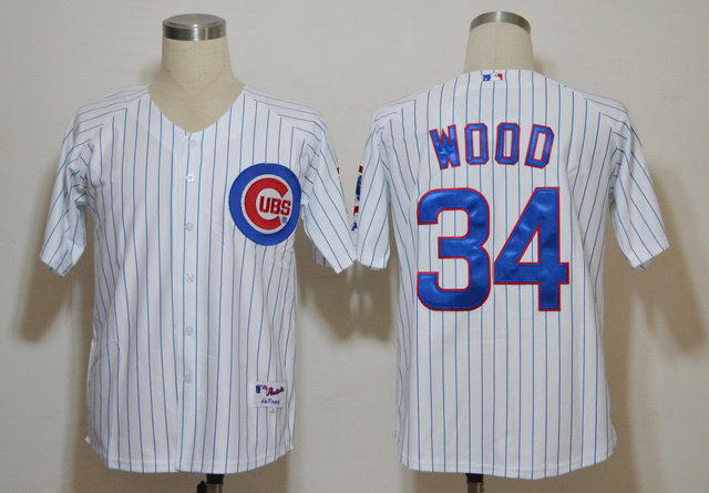 MLB Jerseys Chicago Cubs 34 Wood white jerseys