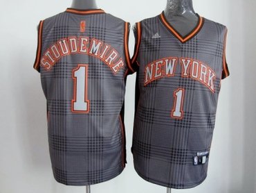 nba new york knicks #1 stoudemire black-grey(2012)