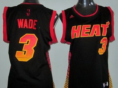 Women Miami Heat 3 Dwyane Wade Black Vibe Fashion Swingman Jerseys Women Miami Heat 3 Dwyane Wade Black Vibe Fashion Swingman Jerseys