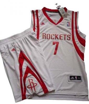 Houston Rockets 7# Jeremy Lin White Revolution 30 Swingman NBA Jersey & Shorts 