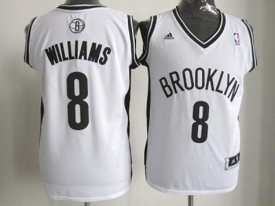 nba new jersey nets #8 williams full white nba new jersey nets #8 williams full white
