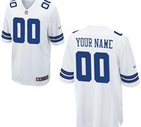 Men's Nike Dallas Cowboys Customized Game White Jerseys