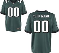 Men's Nike Philadelphia Eagles Customized Elite Team Color Jerseys (40-60)