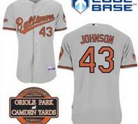 Baltimore Orioles 43# Jim Johnson Grey Cool Base MLB Jersey W 20th Anniversary Patch