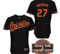 Baltimore Orioles 27# Vladimir Guerrero Black Cool Base MLB Jersey W 20th Anniversary Patch