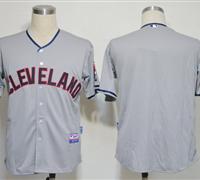 MLB Cleveland Indians Blank grey Jerseys