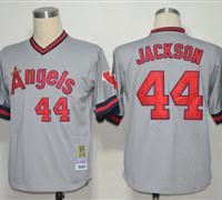 MLB Jerseys Los Angeles Angels 44 Jackson grey jerseys M&N 1985