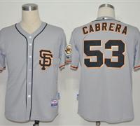 San Francisco Giants 53 Melky Cabrera Grey Cool Base 2012 MLB Jerseys
