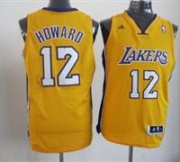 nba los angeles lakers #12 dwight howard yellow(howard)(revolution 30 swingman)