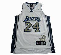 NBA Los Angeles Lakers 24 Kobe Bryant mesh ancient ways signature edition white jerseys