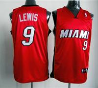 nba miami heat #9 lewis red jerseys