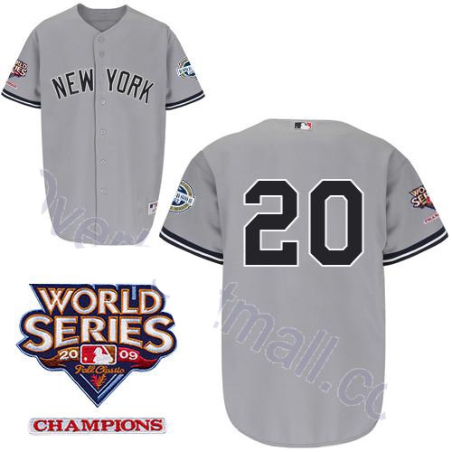 New York Yankees 20 Jorge Posada Grey Youth Jersey New York Yankees 20 Jorge Posada Grey Youth Jersey